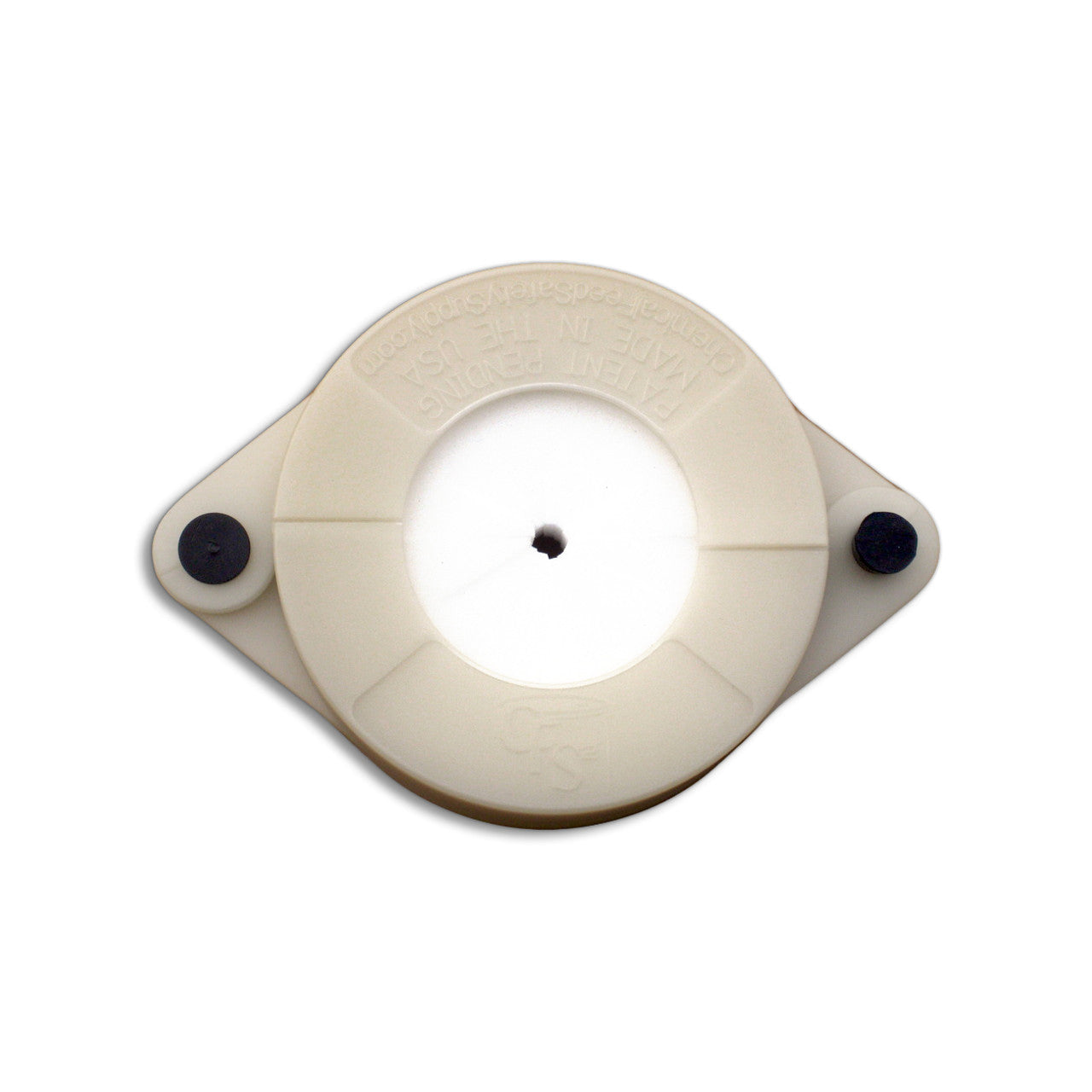 Drum Feed Safety Clamp, Flexible Size White Chemical Filter, White (CFS-1117)