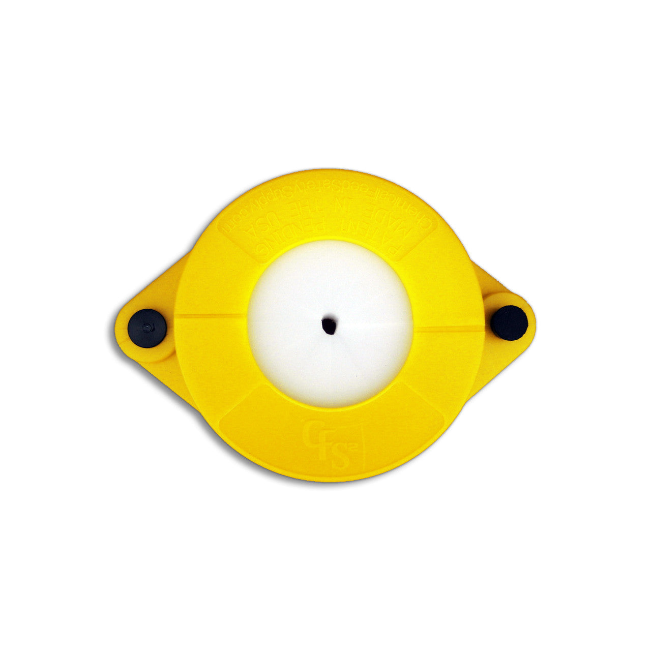 Drum Feed Safety Clamp, Flexible Size White Chemical Filter, Yellow (CFS-1117)
