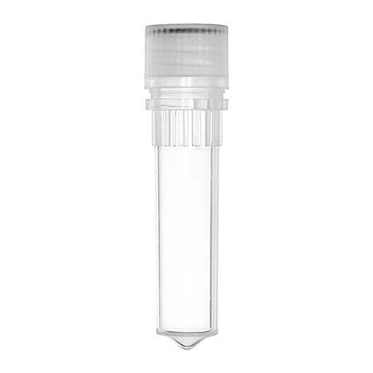 2.0 ml Screw Cap Tube, Conical, Clear Tube with Clear Cap, (SCT-200-C-S-100)