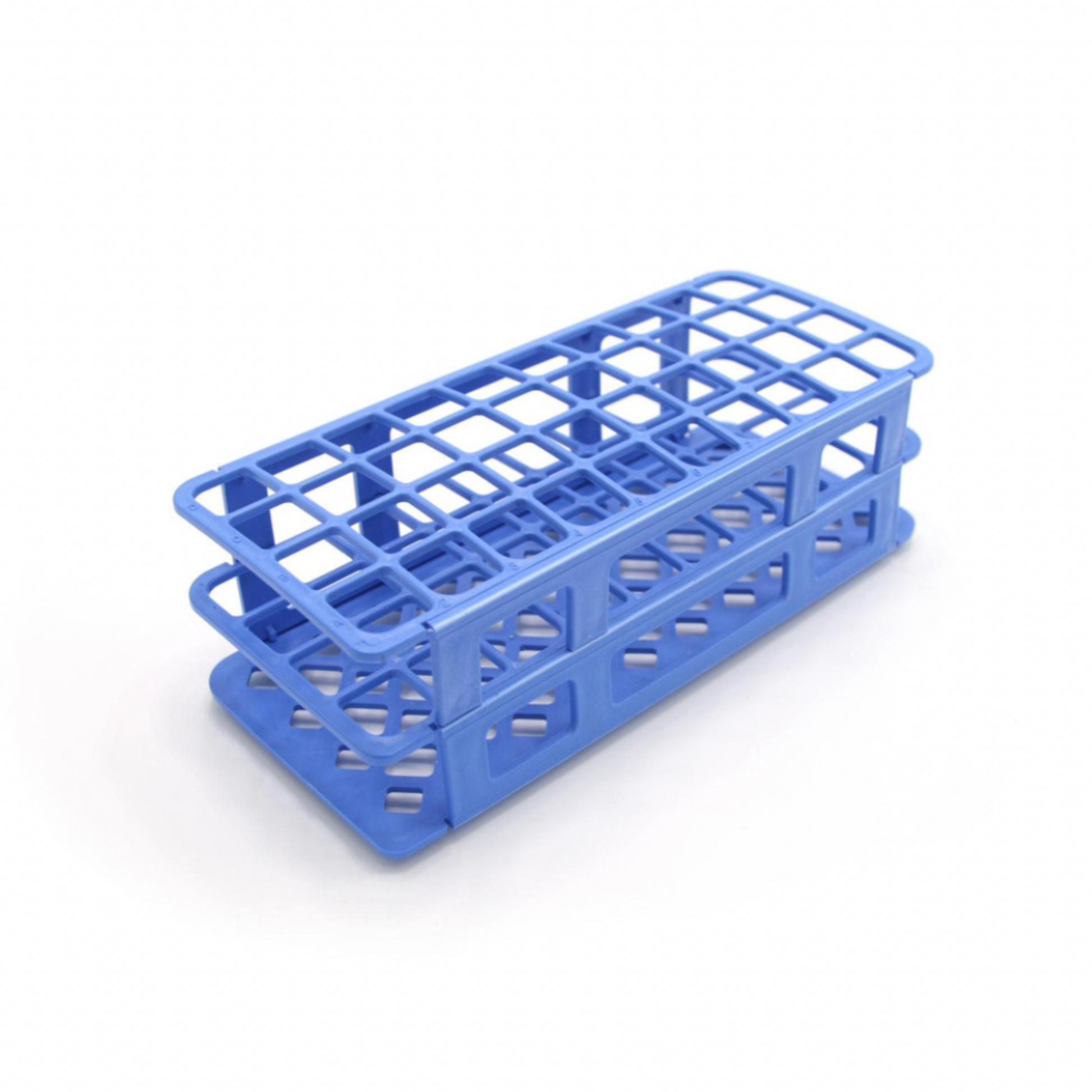 21 mm Fold and Snap Test Tube Racks, blue