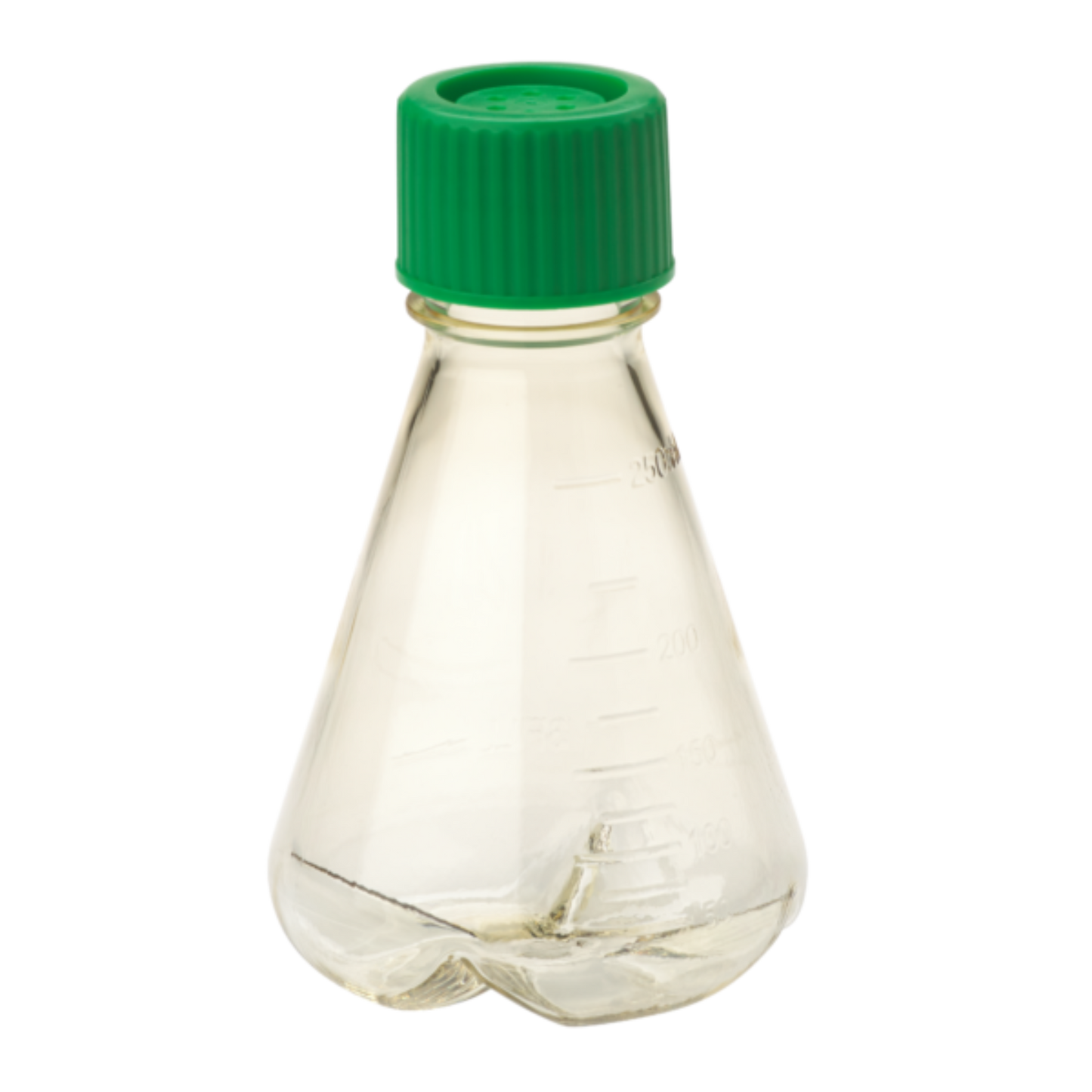 250mL Erlenmeyer Flask, Vent Cap, Baffled Bottom