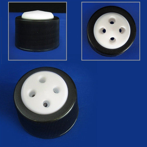 4-Port Cap for Glass Bottles, GL38, Kit (WF-GL38-4KIT)