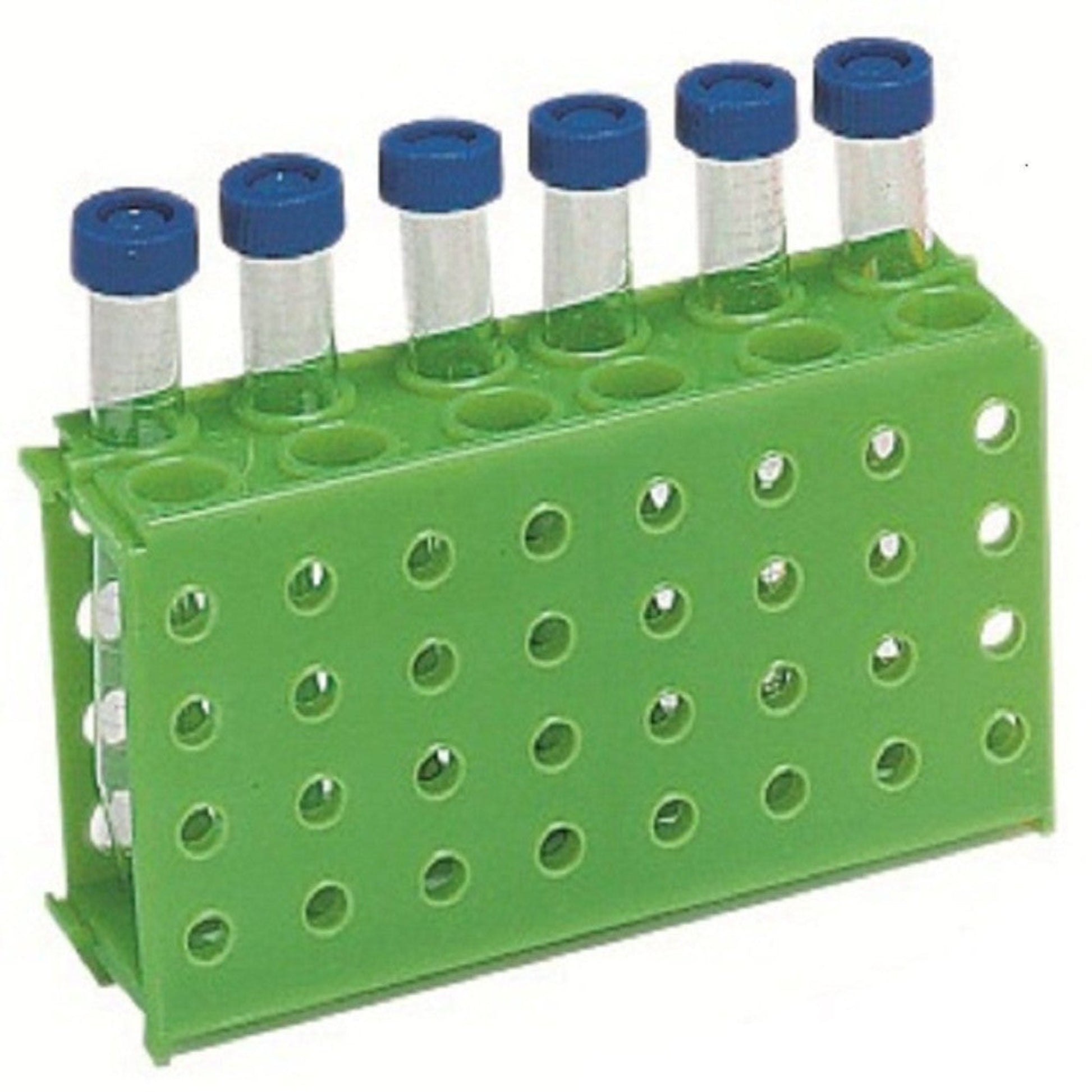 4-Way tube rack, green