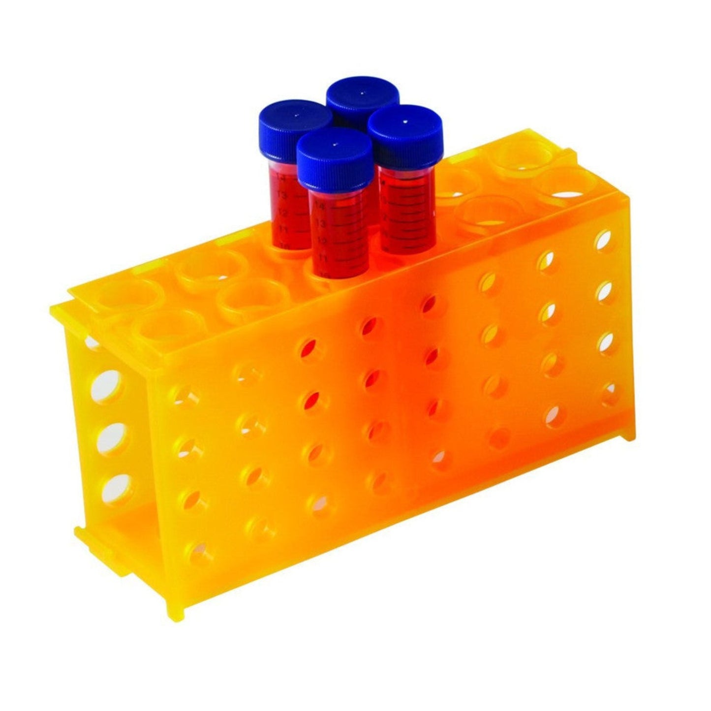 4-Way tube rack, orange