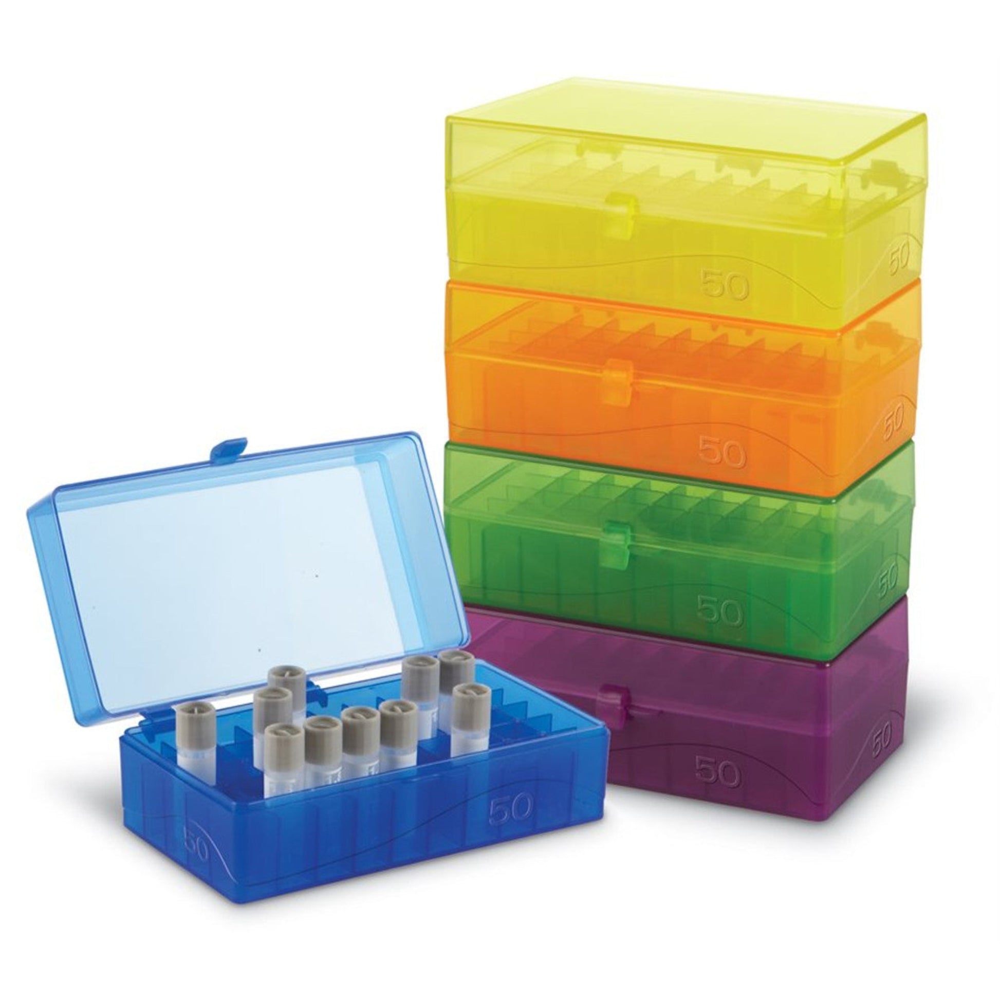 50 Well Microtube Storage Box