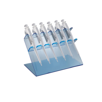 6 place pipette stand, blue