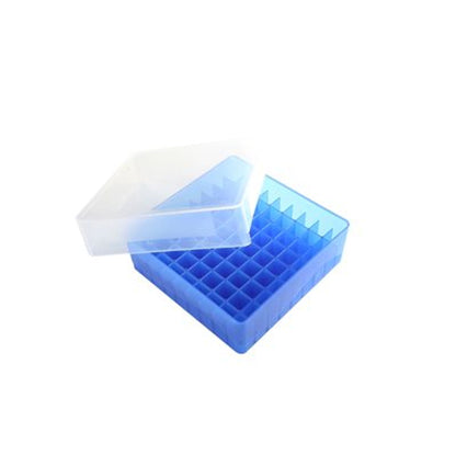 81-well Microtube Storage Box, Blue