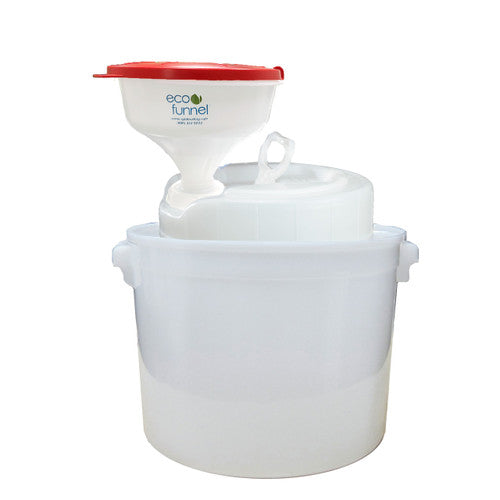 8" ECO Funnel® EF2 System with 5 gal plastic drum, 70mm (FS-70) (EF2-8-FS70C-SYS)