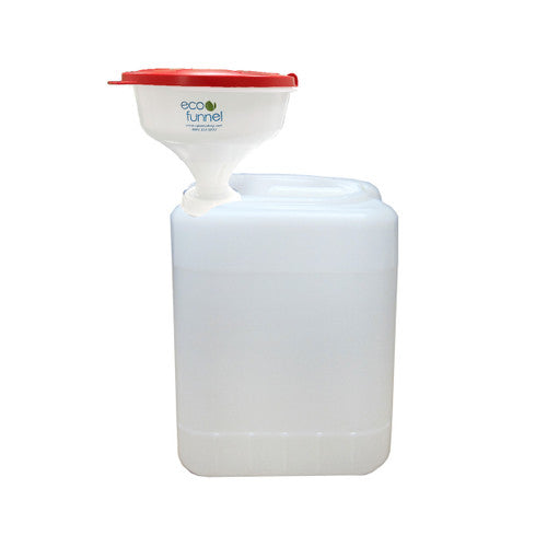 8" ECO Funnel® system, EF2 with 20l rectangular SW drum, 70mm screw cap (6TPI) (EF2-8-SW-SYS)