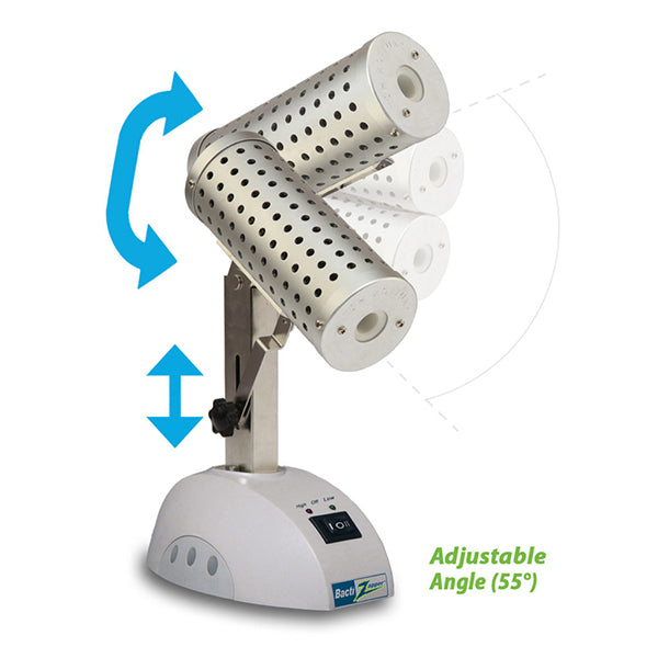 BactiZapper Tilt  MicroSterilizer with adjustable tilt angle