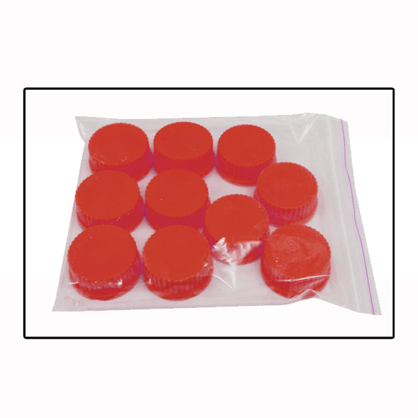 High temperature cap (RED - PBT Plastic /  up to 180C)  GL45  10/pk.