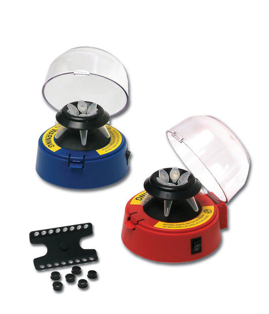 6 place mini centrifuge, blue