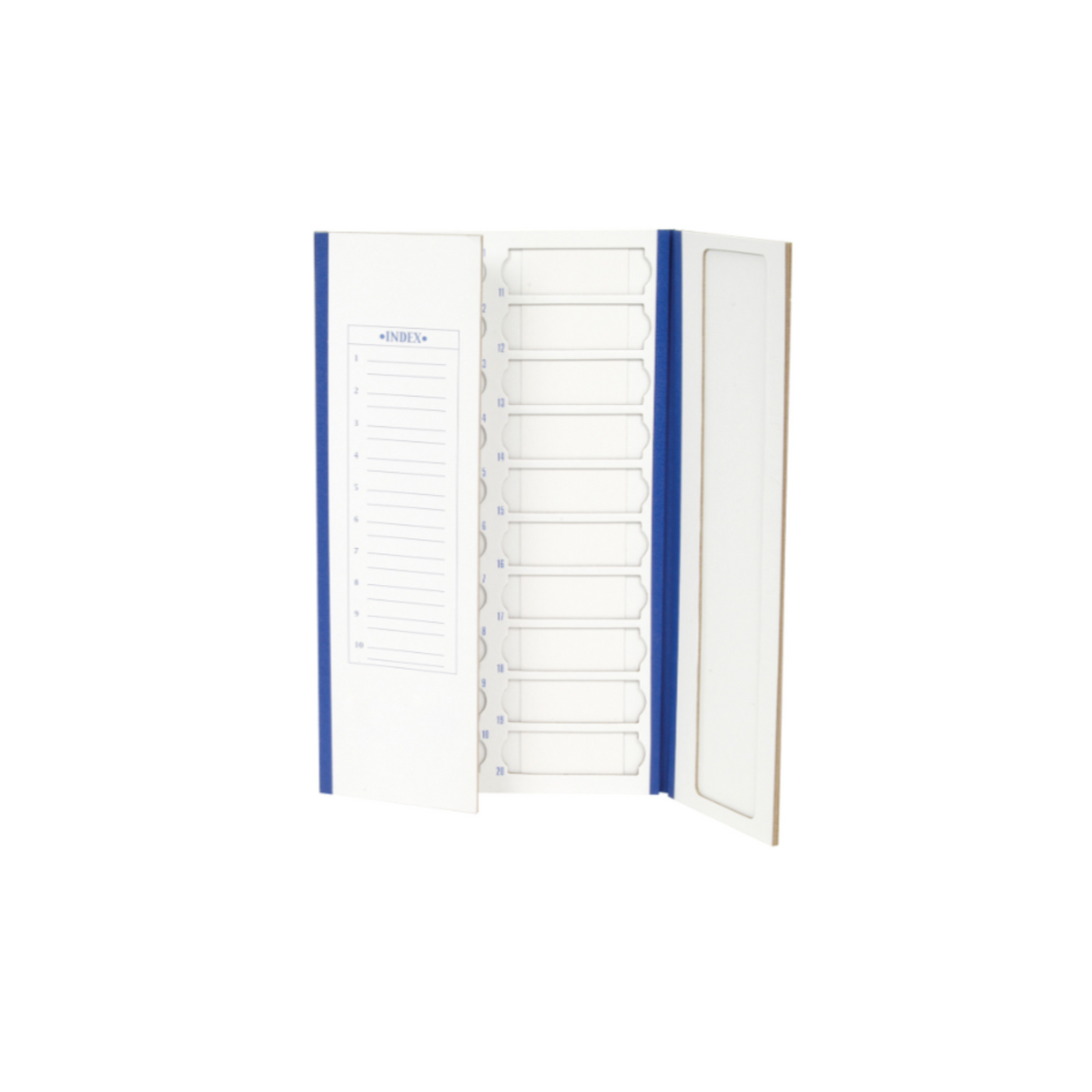 Cardboard Slide Folder, blue