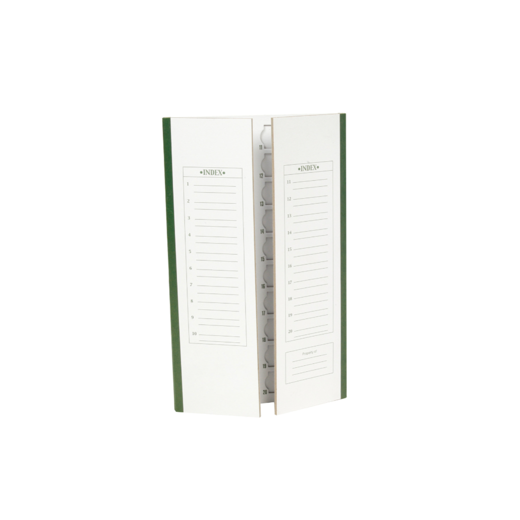 Cardboard Slide Folder, green