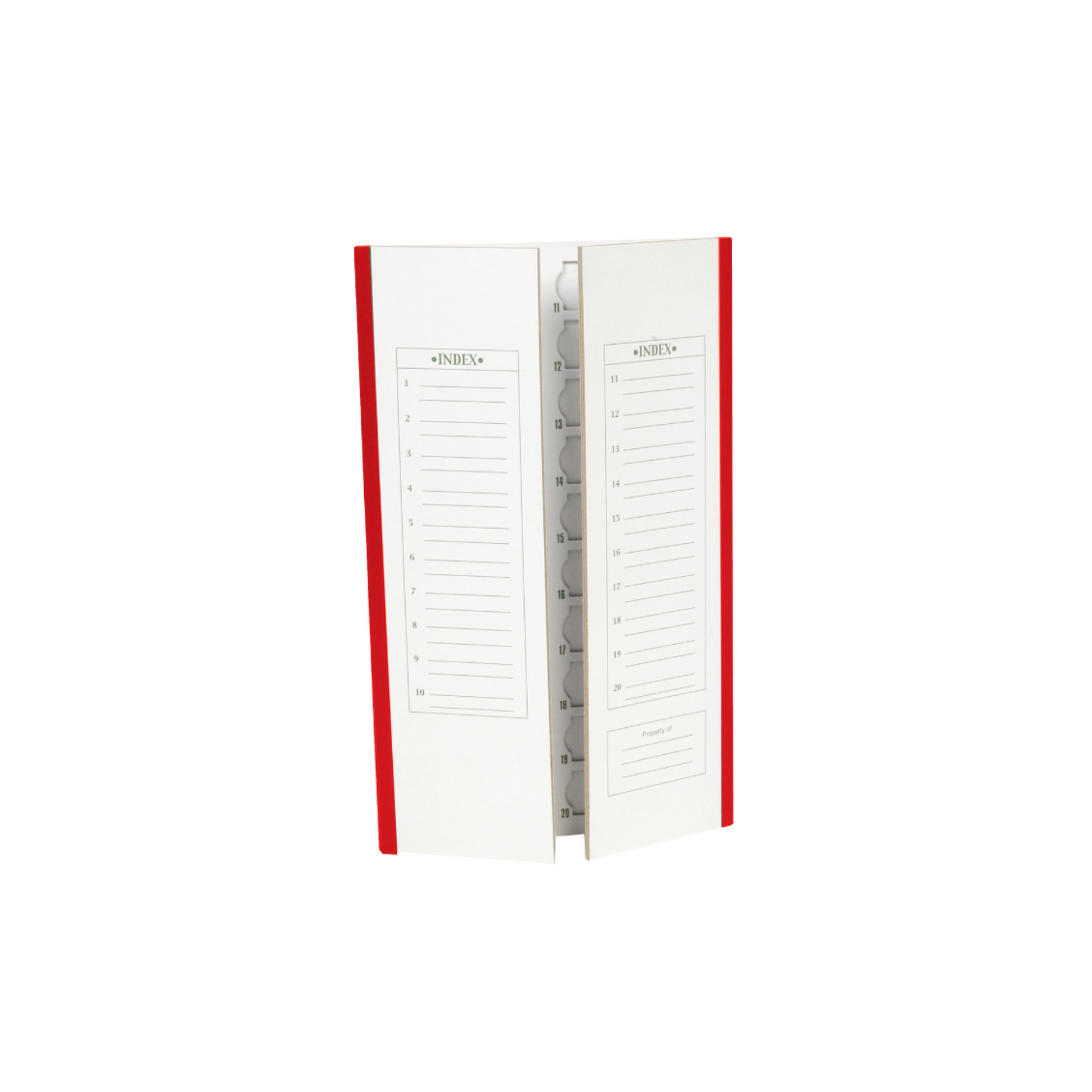 Cardboard Slide Folder, red