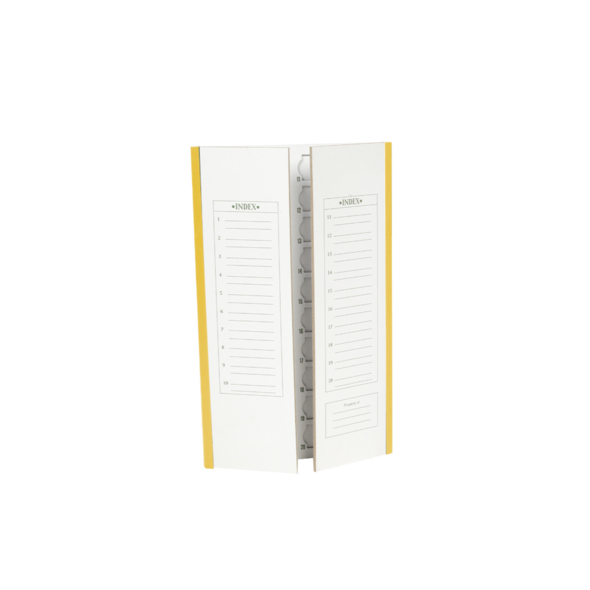 Cardboard Slide Folder, yellow