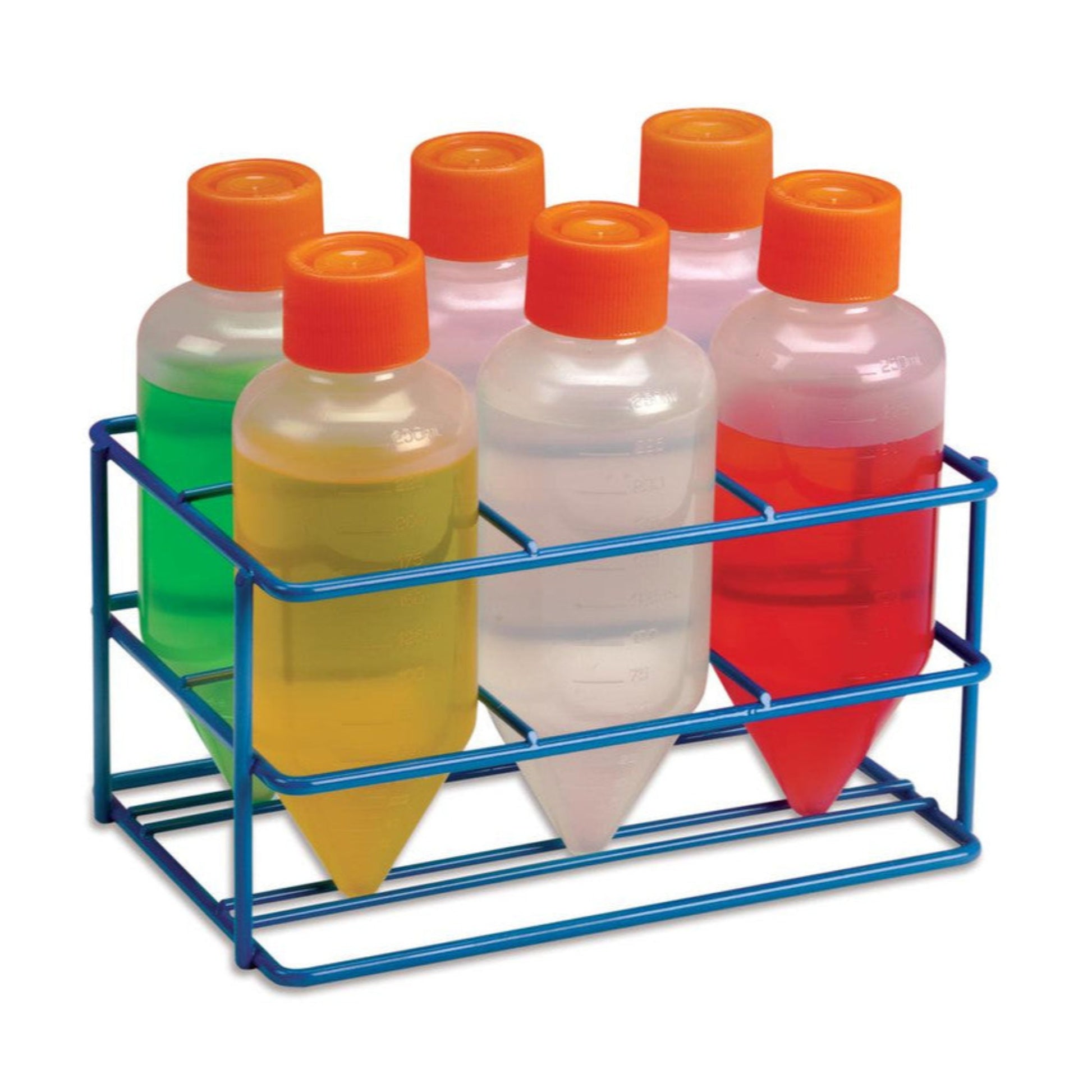 Coated wire rack for centrifuge bottles 