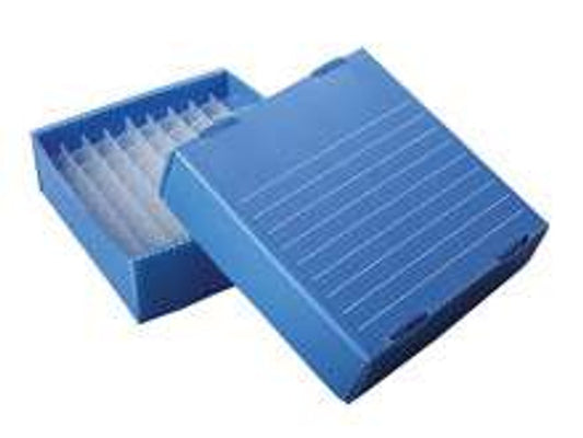 Corrugated Polypropylene Cryogenic Freezer Box, 1.5/2mL, 81-Place