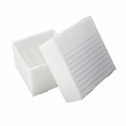 Corrugated Polypropylene Cryogenic Freezer Box, 5mL, 25-Place, Natural