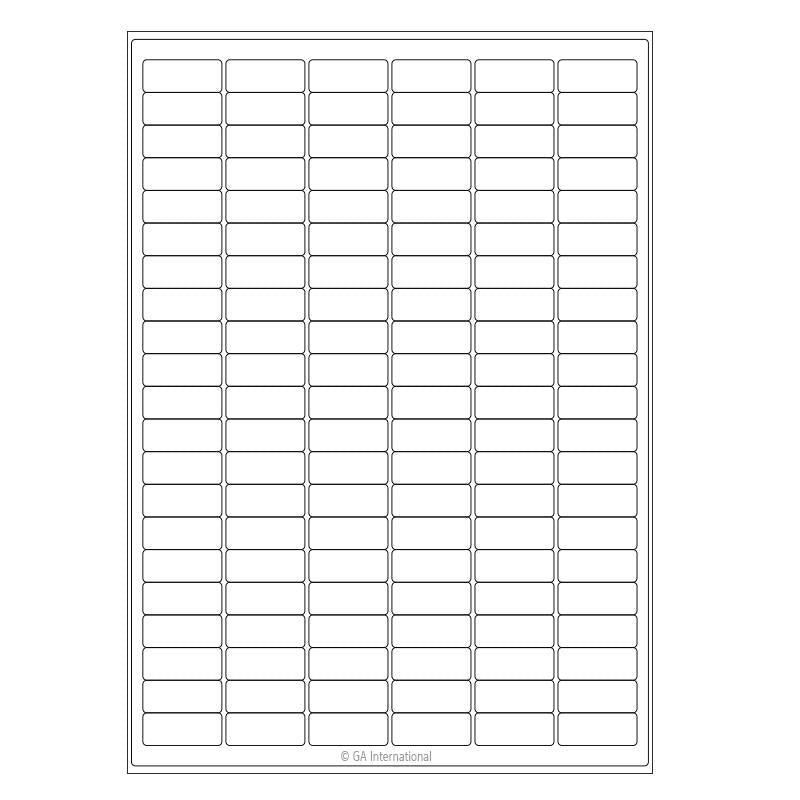 Cryogenic Laser Labels for Frozen Vials and Containers (A4 Size) – 1.24″ x 0.512″