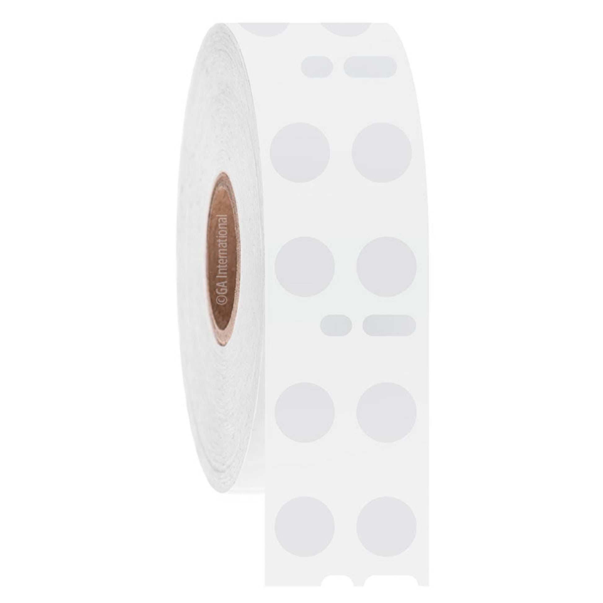 DYMO-Compatible Cryogenic Labels – 0.35″ Circle, white