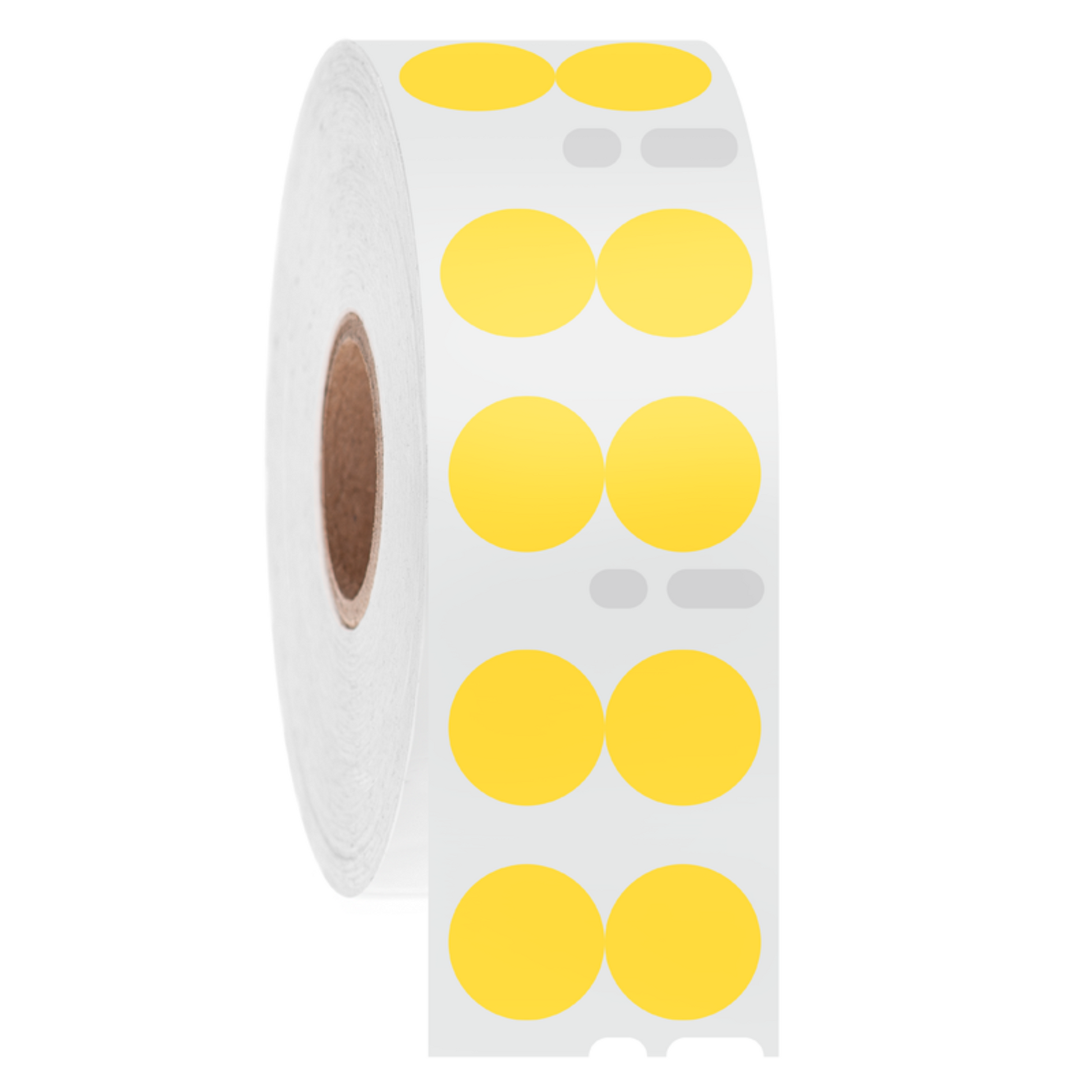 DYMO-Compatible Cryogenic Labels – 0.5″ Circle, yellow