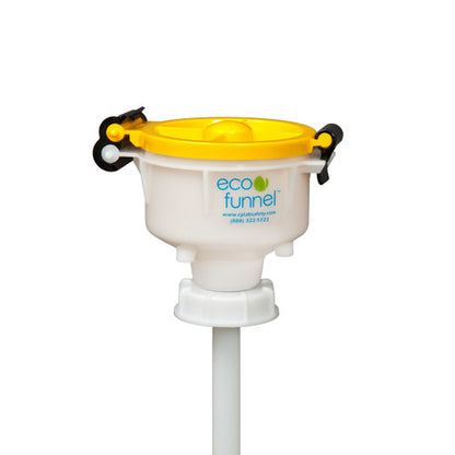 4" ECO Funnel with 63mm cap adapter, Red or Yellow Lid (EF-4-63B)