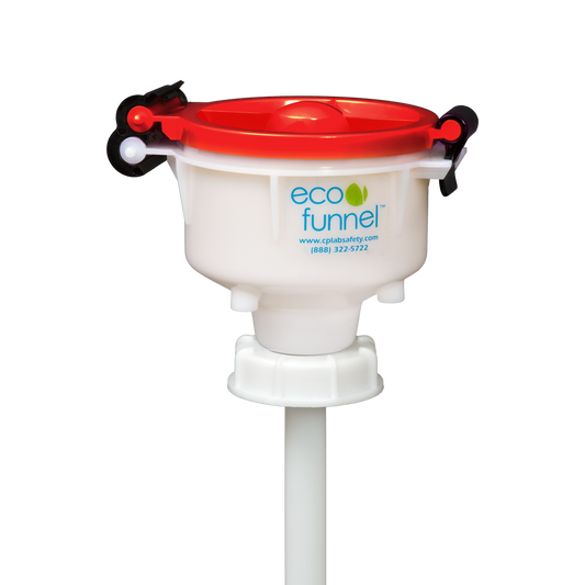 4" ECO Funnel with 63mm cap adapter, Red Lid