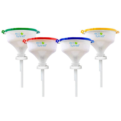 8" ECO Funnel (EF2) with 70mm Nalgene® cap adapter, Various Lid Colors (EF2-30020)