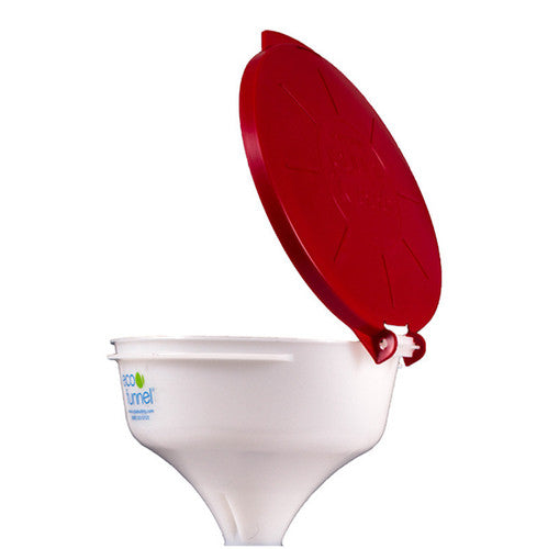 8" ECO Funnel (EF2) with 100 Nalgene® cap adapter, Various Lid Colors (EF2-3009)