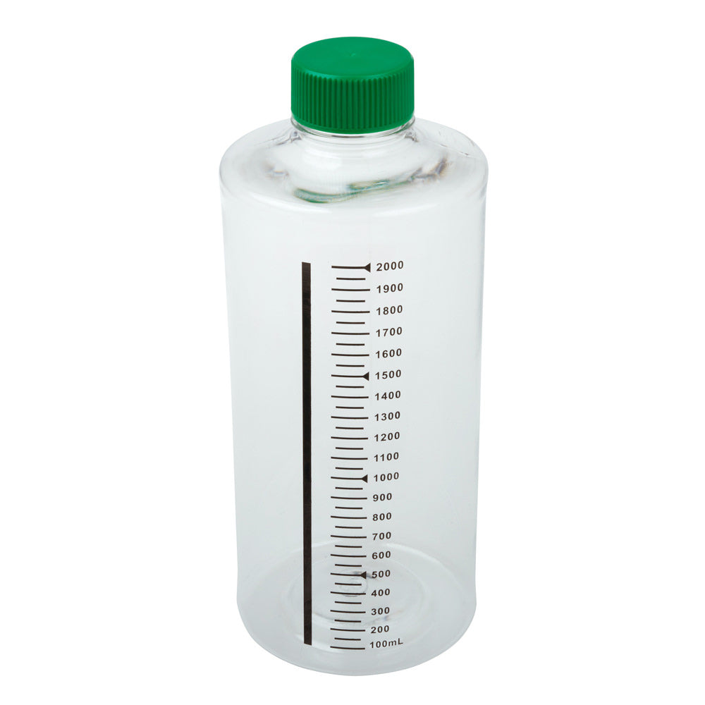 2000mL Roller Bottle, Printed Graduations, Non-Vented Cap