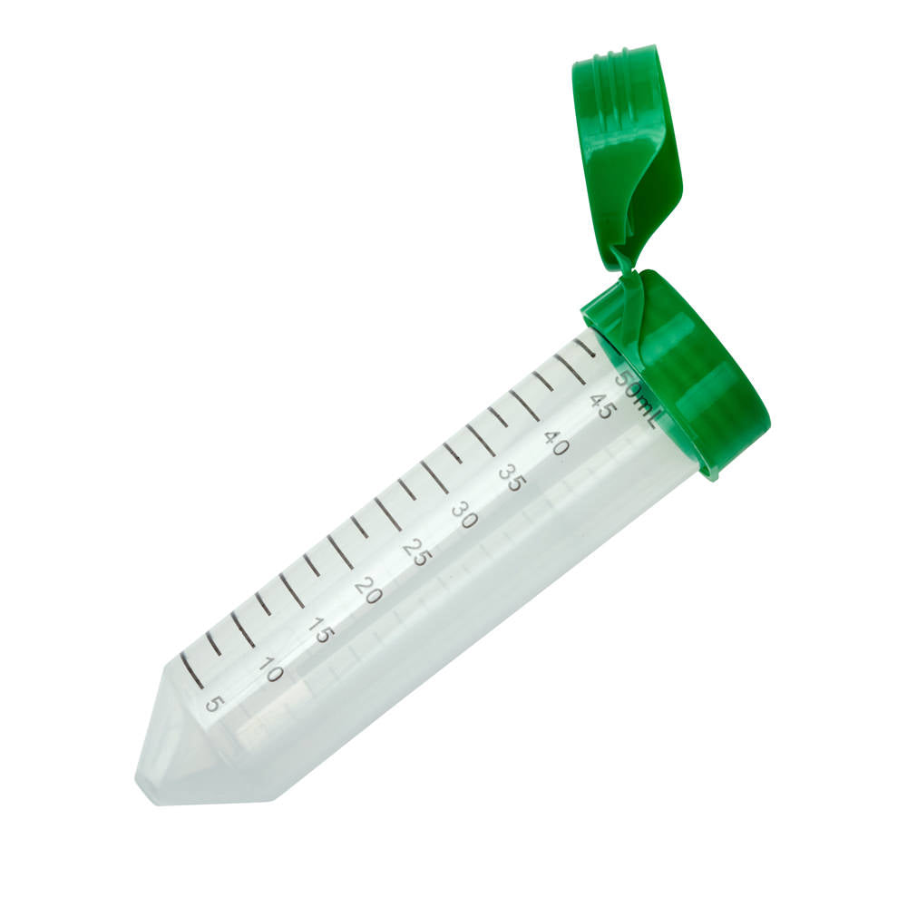 50mL Centrifuge Tube, Flip Top Cap - Paperboard Rack, Sterile, Case of 500 (229426)