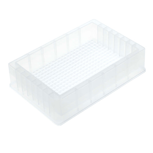 Single Cavity Reagent Reservoir, 384 Pyramid Bottom, PP, Non-sterile, Case of 25 (229564)