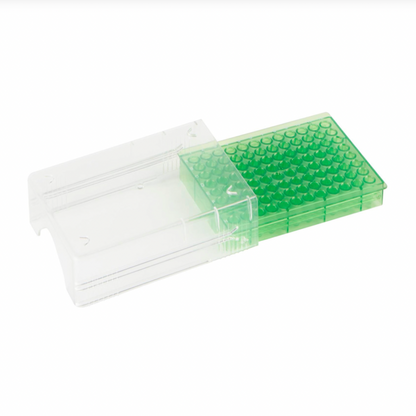 Low temp PCR rack, 96 well, green