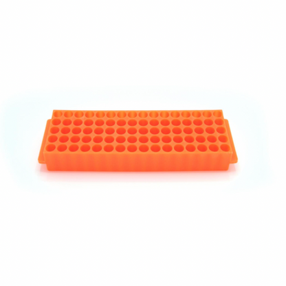 Microtube rack, 80-well orange