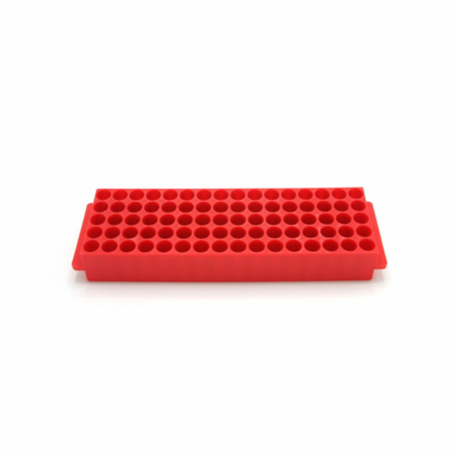 Microtube rack, 80-well red