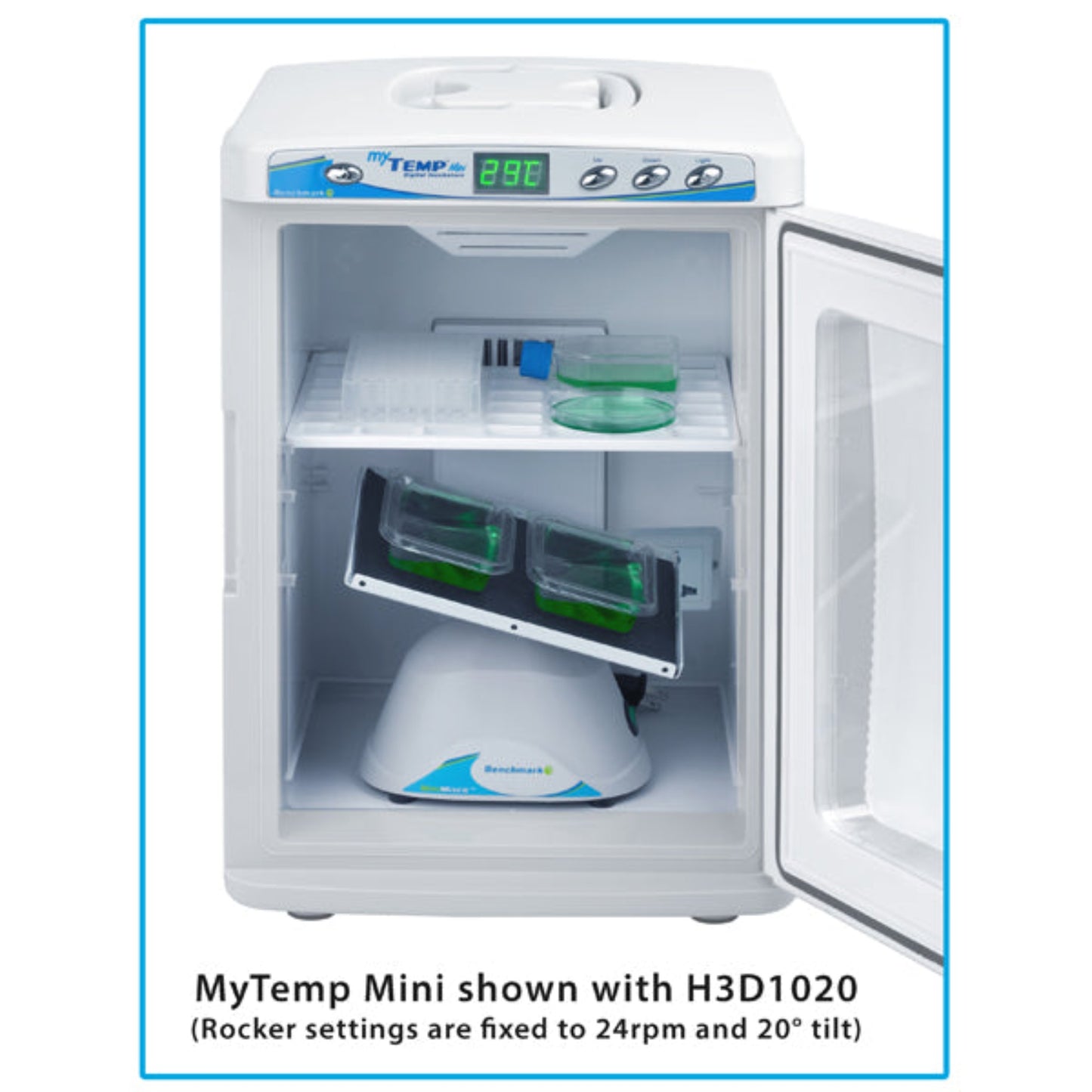 MyTemp™ Mini Digital Incubators, open