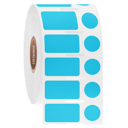 NitroTAG® – Cryo Barcode Labels for Liquid Nitrogen Storage, 1" core, blue