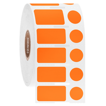 NitroTAG® – Cryo Barcode Labels for Liquid Nitrogen Storage, 1" core, orange