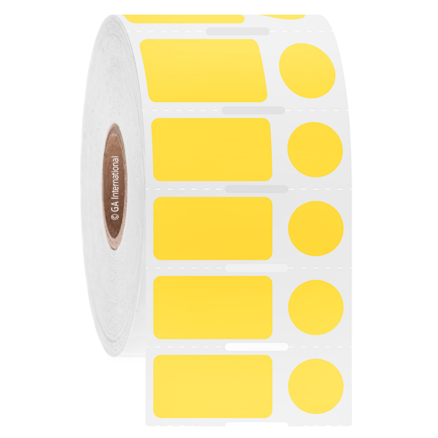 NitroTAG® – Cryo Barcode Labels for Liquid Nitrogen Storage, 1" core, yellow