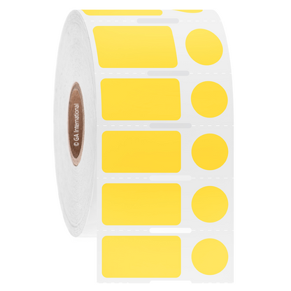 NitroTAG® – Cryo Barcode Labels for Liquid Nitrogen Storage, 1" core, yellow