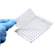 Optically clear sealing film, acrylic adhesive, for qPCR and standard PCR, 100pk (SF-UC-550-100)