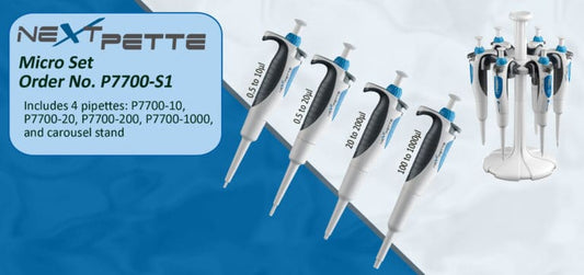 NextPette Pipette Starter Kits with Stands