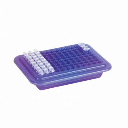 PCR chiller cooler rack, purple