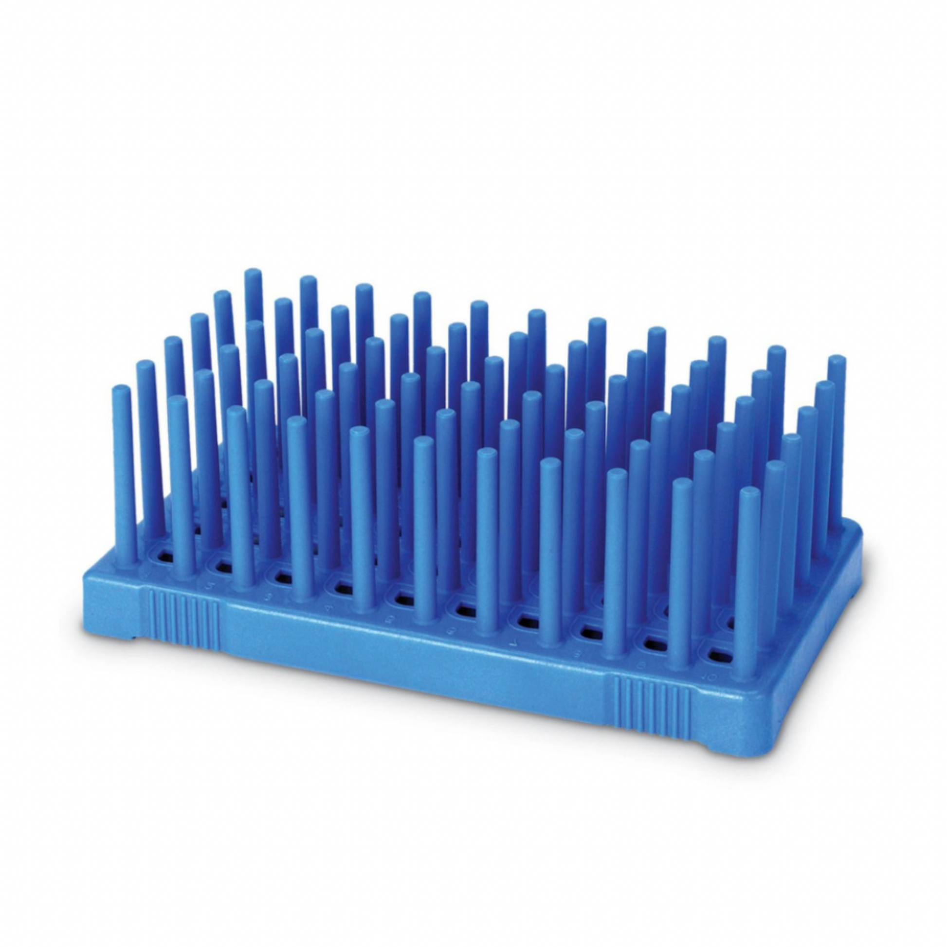 Peg Tube Rack, 50 well, blue