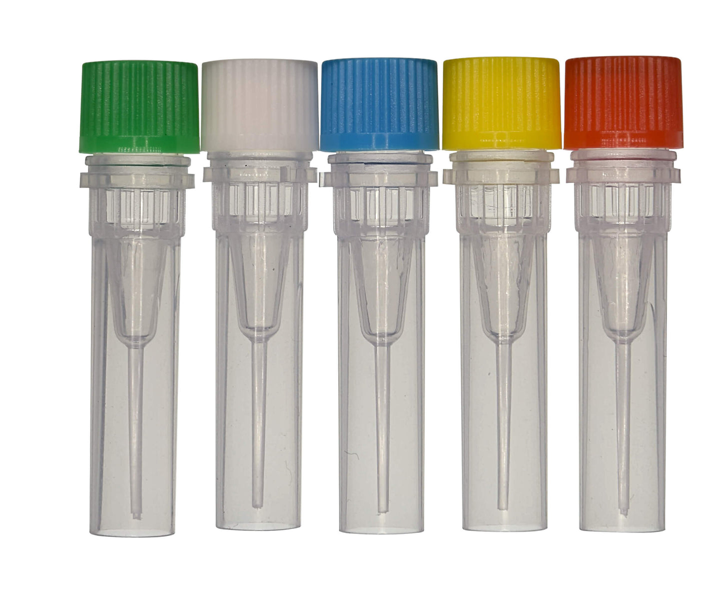 0.5 ml Screw Cap Tube, Self-standing, Clear Tube with Assorted Caps