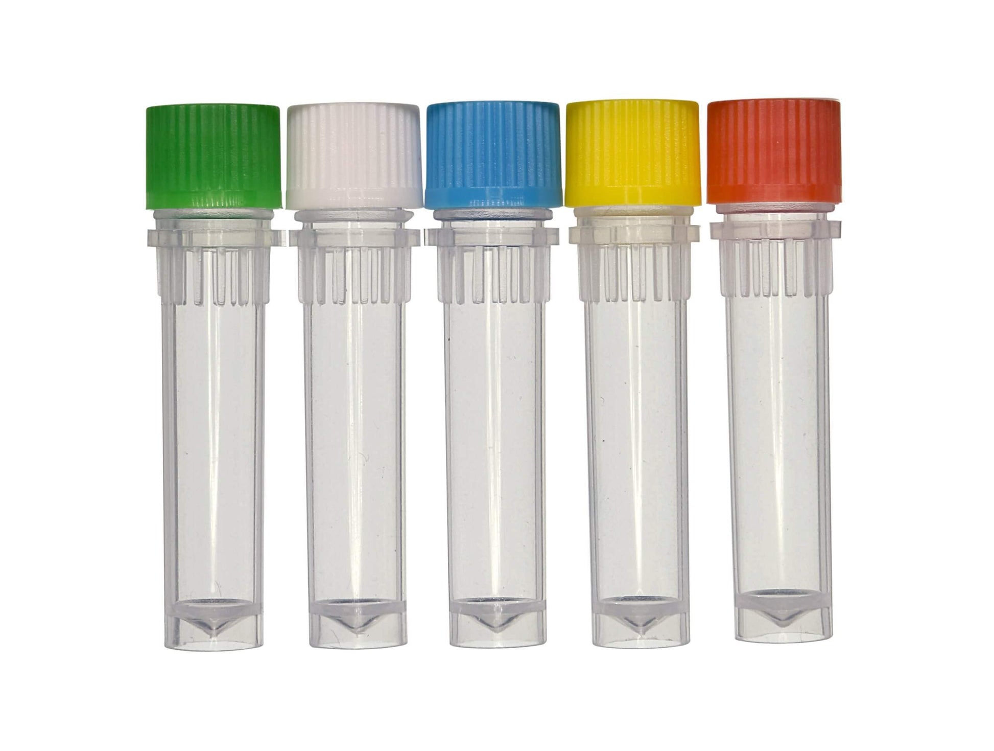 2.0 ml Screw Cap Tube, Self-standing, Clear Tube with Assorted Caps