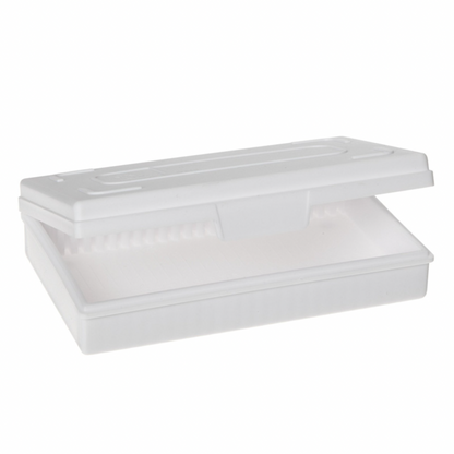 Standard Microscope Slide Boxes, white, 25 spaces