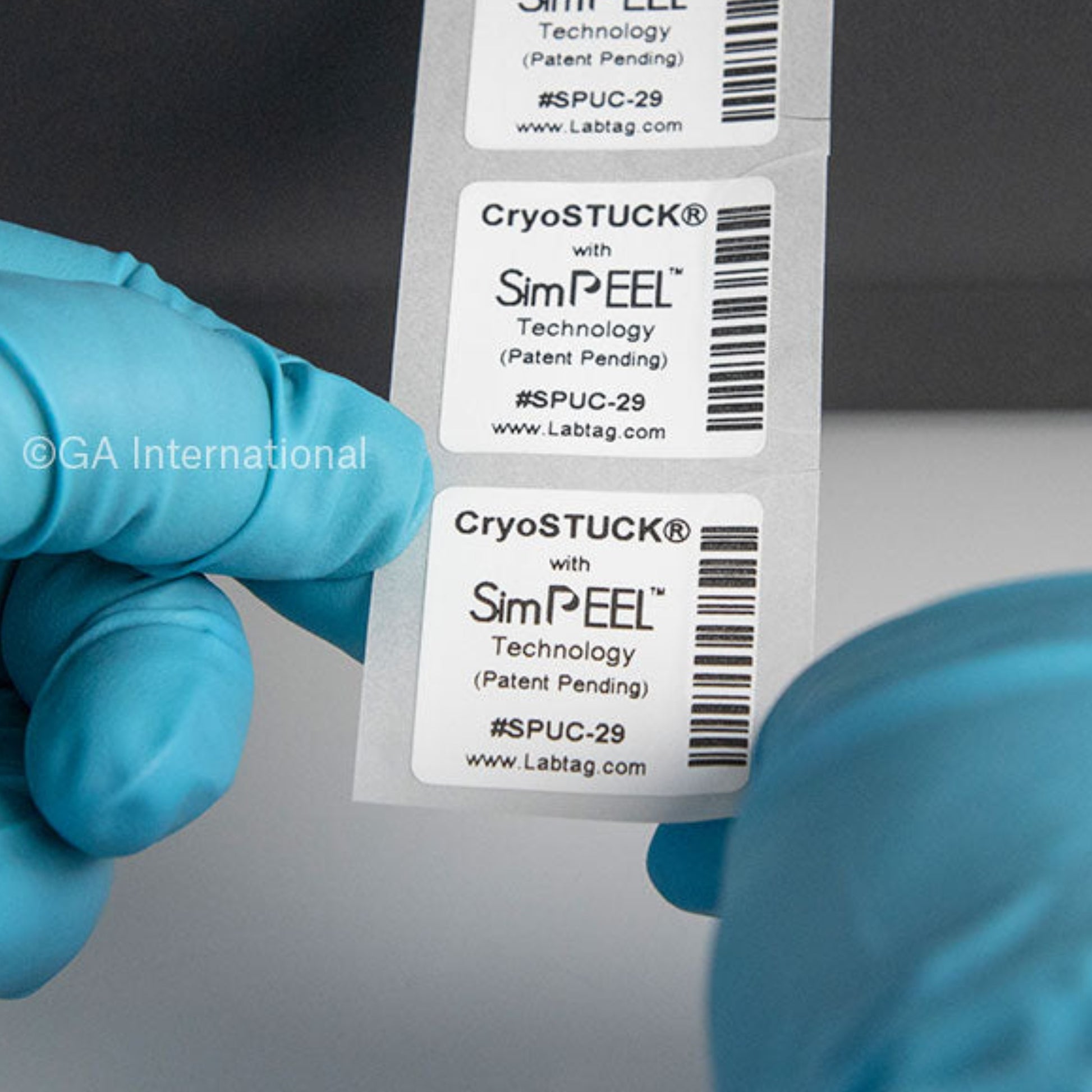 Thermal-Transfer Cryogenic Labels with SimPEEL™ Technology for Frozen Surfaces – 1″ x 1″