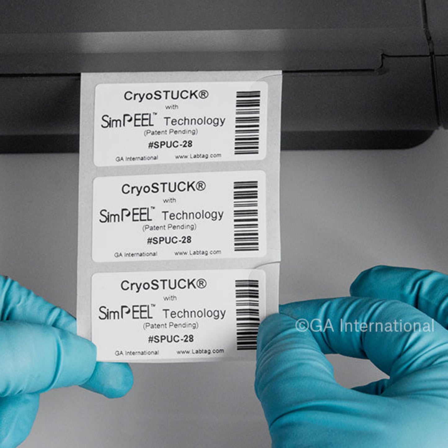 Thermal-Transfer Cryogenic Labels with SimPEEL™ Technology for Frozen Surfaces – 2″ x 1″